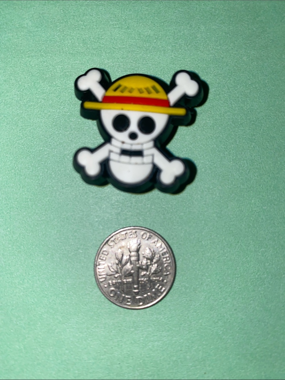 (10 for $15) Jolly Rogers One Piece Straw Hat Pirates Manga Crocs Shoe Charms